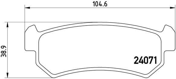 Brake Pad Set, disc brake PRIME LINE P10001