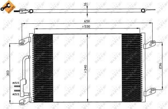 Condenser, air conditioning EASY FIT 35615