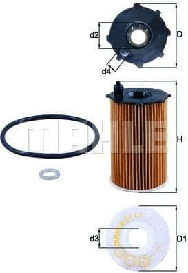 Filter oil OX417D - image 2