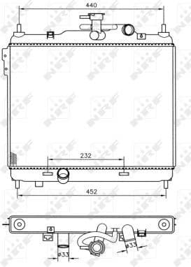 Radiator, engine cooling 53360 - image 2