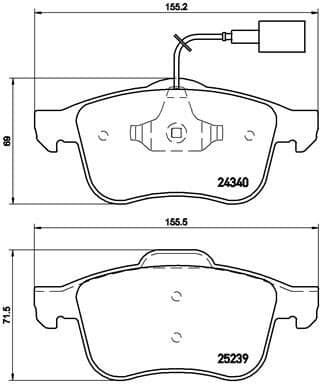 Brake Pad Set, disc brake PRIME LINE P23132