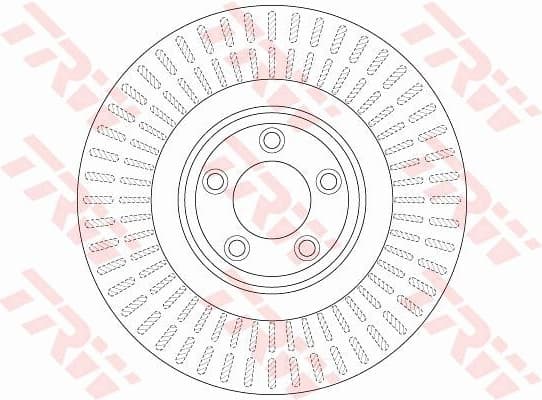 Brake Disc TRW SINGLE DF6146S
