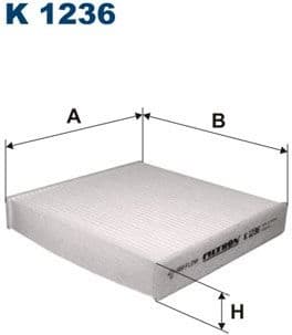 Filter, cabin air K1236
