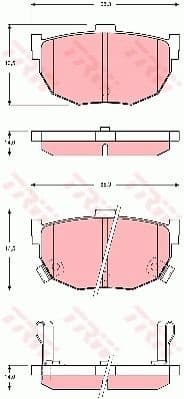 Brake Pad Set, disc brake GDB3368