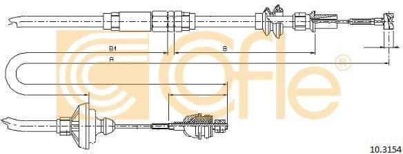 Cable Pull, clutch control 10.3154