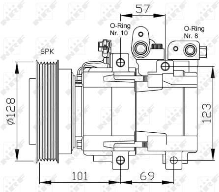 Compressor, air conditioning EASY FIT 32204