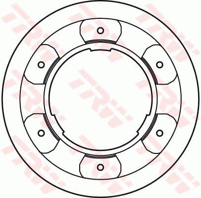 Brake Disc TRW SINGLE DF4993S - image 2
