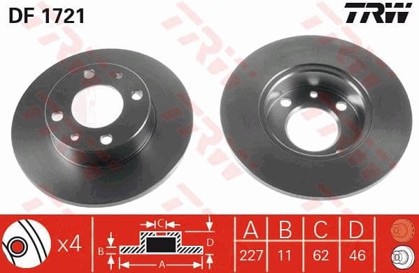 Brake Disc DF1721
