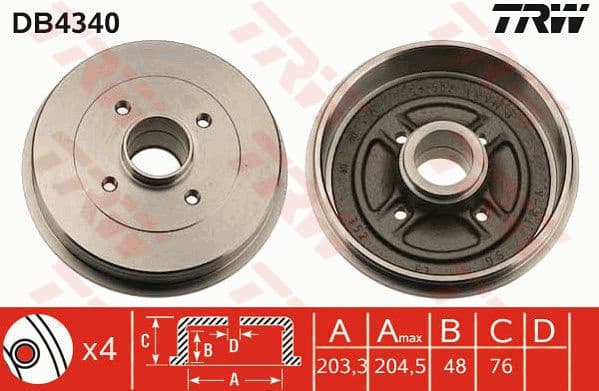 Brake Drum DB4340