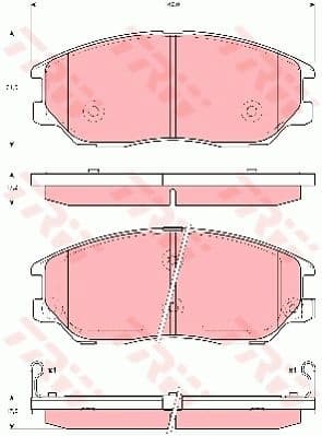Brake Pad Set, disc brake GDB3360