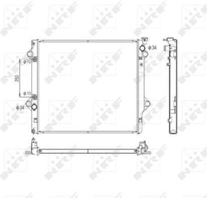 Radiator, engine cooling EASY FIT 53568 - image 2