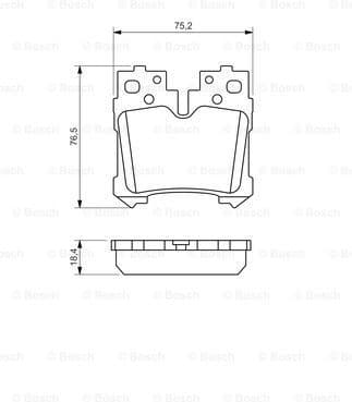 Brake Pad Set, disc brake 0986494424 - image 2