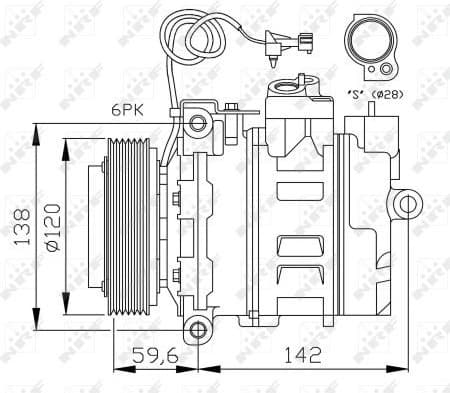 Compressor, air conditioning EASY FIT 32377