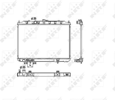 Radiator, engine cooling 53453