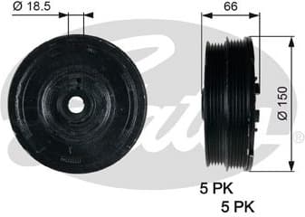 Belt Pulley, crankshaft DriveAlign™ TVD1068