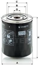 Oil Filter W1140/11