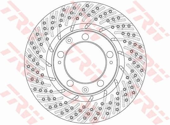 Brake Disc TRW SINGLE DF6467S