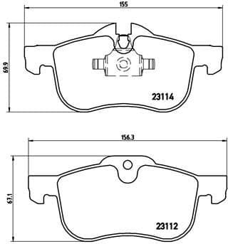Brake Pad Set, disc brake PRIME LINE P52017