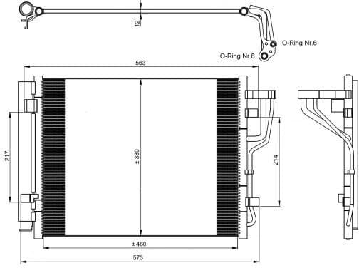 Condenser, air conditioning EASY FIT 35986