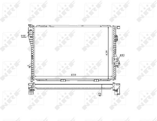 Radiator, engine cooling EASY FIT 53721 - image 2