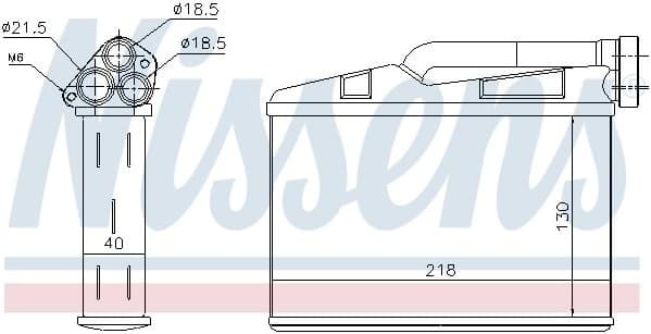 Heat Exchanger, interior heating ** FIRST FIT ** 70530