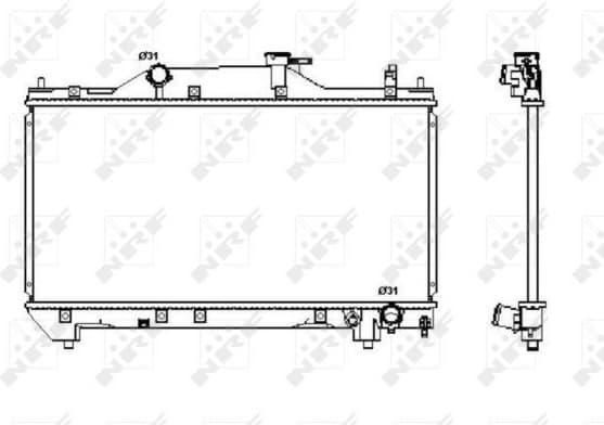 Radiator, engine cooling 53380
