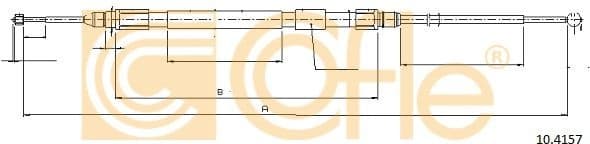 Cable Pull, parking brake 10.4157