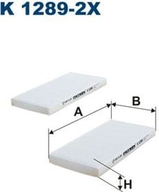 Filter, cabin air K1289-2X