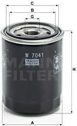 Filter, operating hydraulics W7041