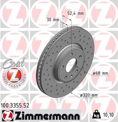 Brake Disc SPORT BRAKE DISC Z 100.3355.52