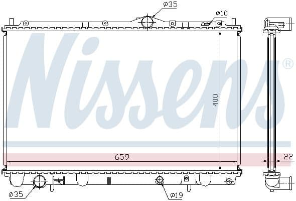 Radiator, engine cooling ** FIRST FIT ** 65543A