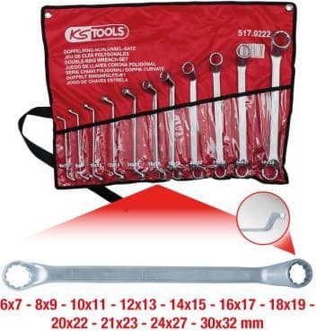 Double Ring Spanner Set 517.0222