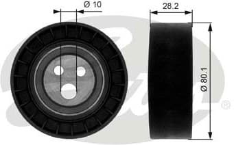 Deflection/Guide Pulley, V-ribbed belt DriveAlign™ T36016