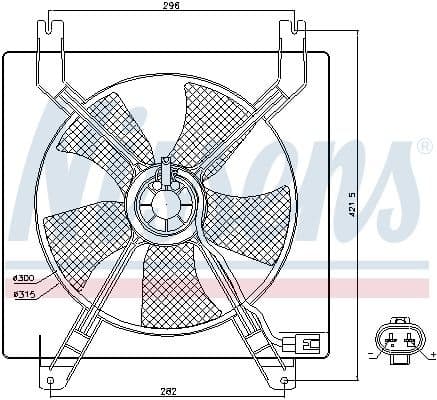 Fan, engine cooling 85355