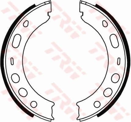 Brake Shoe Set, parking brake GS8706
