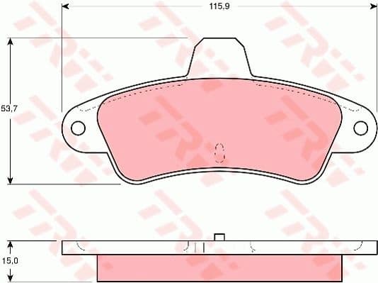 Brake Pad Set, disc brake GDB4084