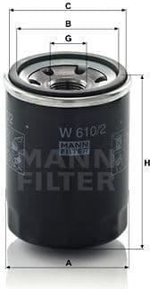 Filter oil W610/2
