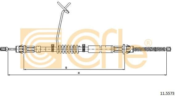 Cable Pull, parking brake 11.5573