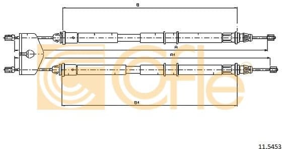 Cable Pull, parking brake 11.5453
