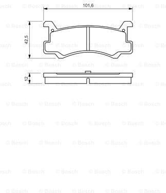 Brake Pad Set, disc brake 0986460080