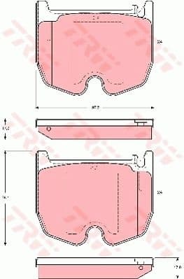 Brake Pad Set, disc brake GDB1541