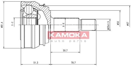 Joint Kit, drive shaft 7096