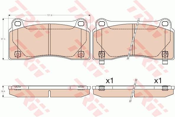 Brake Pad Set, disc brake GDB3573