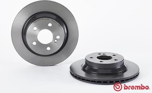 Brake discs kit rear, (2pcs), Top Quality 09.A358.11