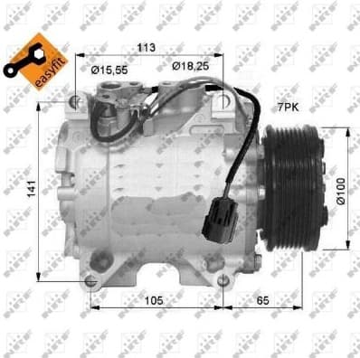 Compressor, air conditioning EASY FIT 32448