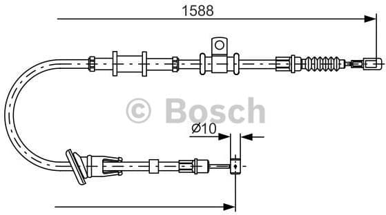Cable Pull, parking brake 1987482246