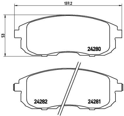 Brake Pad Set, disc brake PRIME LINE P23126