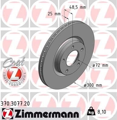 Brake Disc COAT Z 370.3077.20