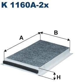Filter, cabin air K1160A-2X