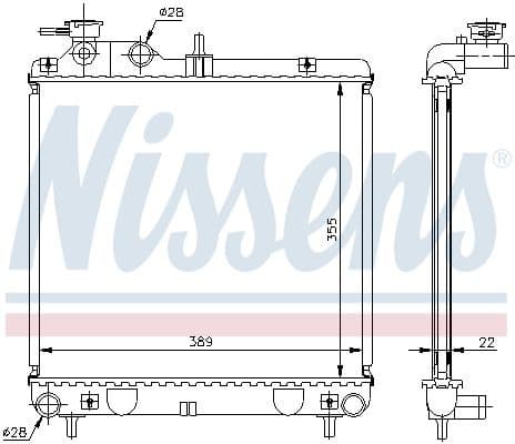 Radiator, engine cooling ** FIRST FIT ** 67500A - image 2